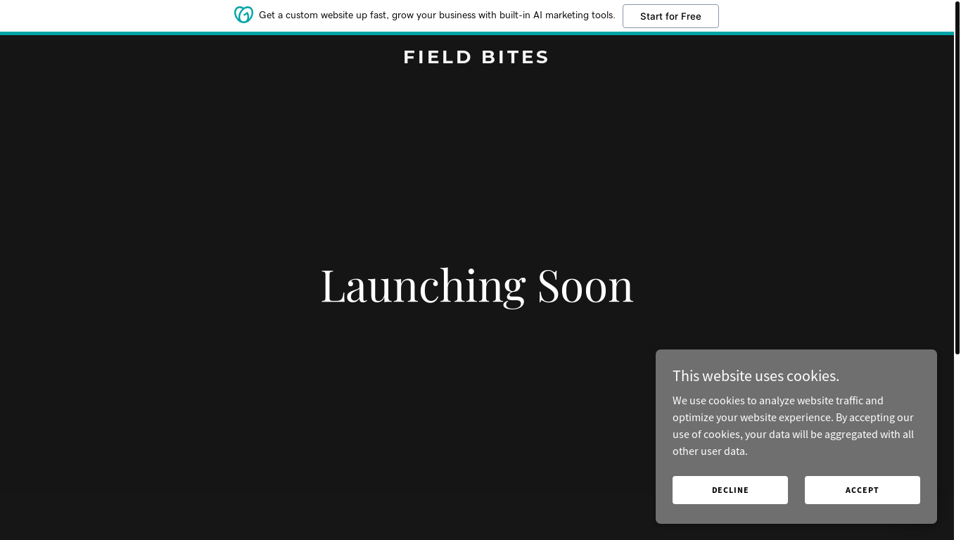 the desktop screenshot of fieldbites.co.uk