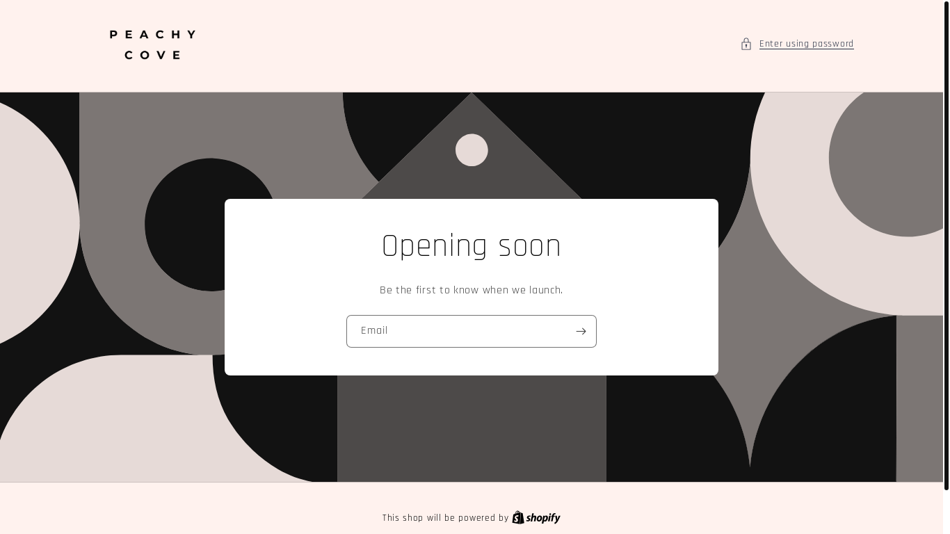 the desktop screenshot of peachycove.ca