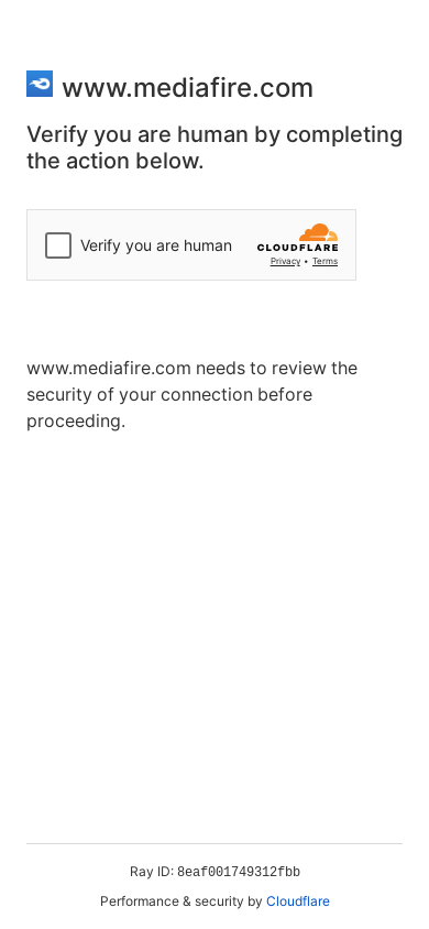the mobile screenshot of www.mediafire.com