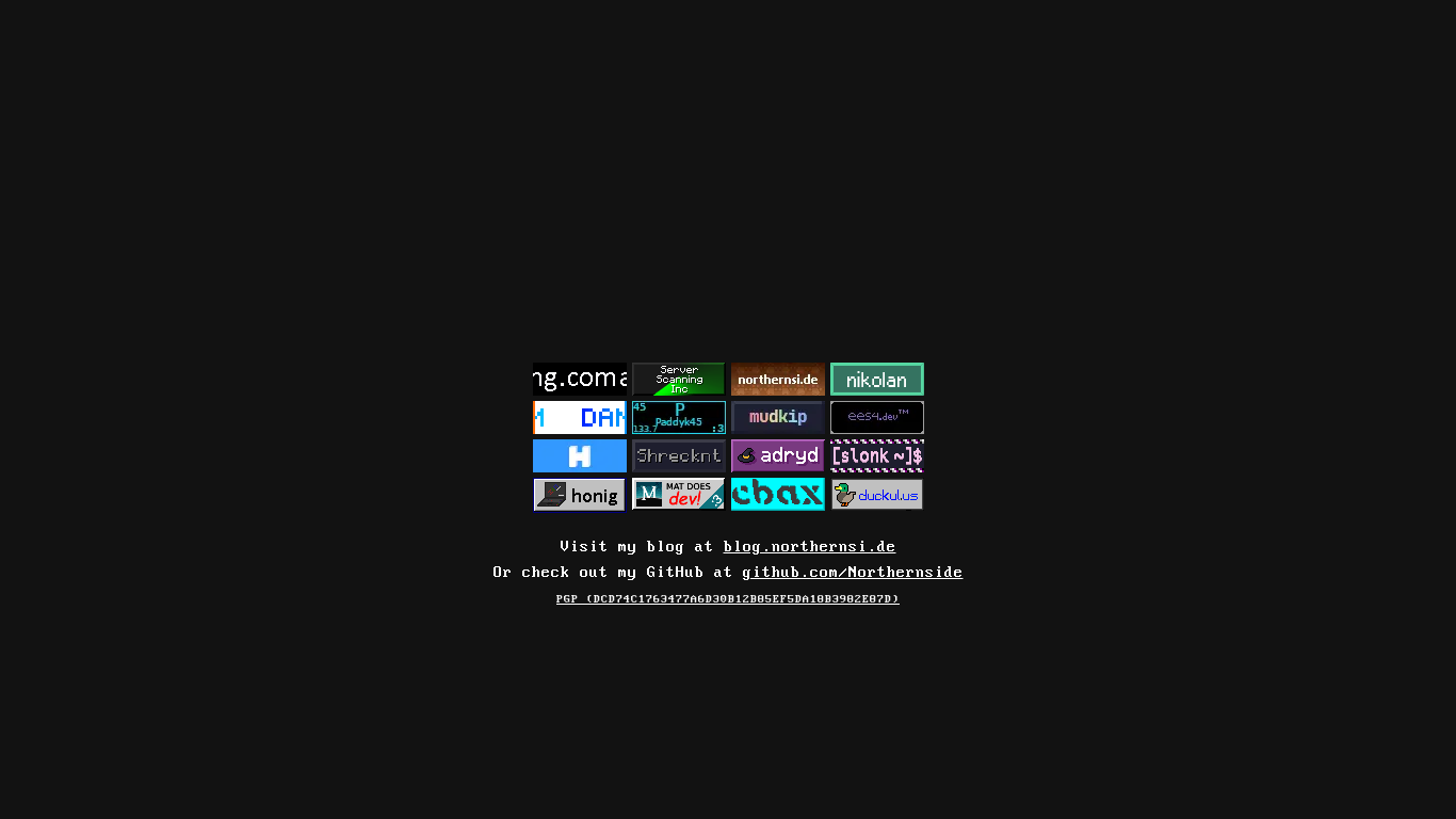 the desktop screenshot of northernsi.de