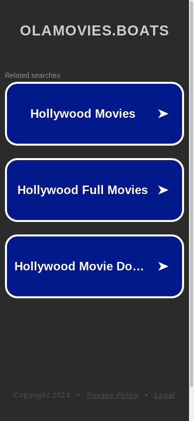 the mobile screenshot of olamovies.boats