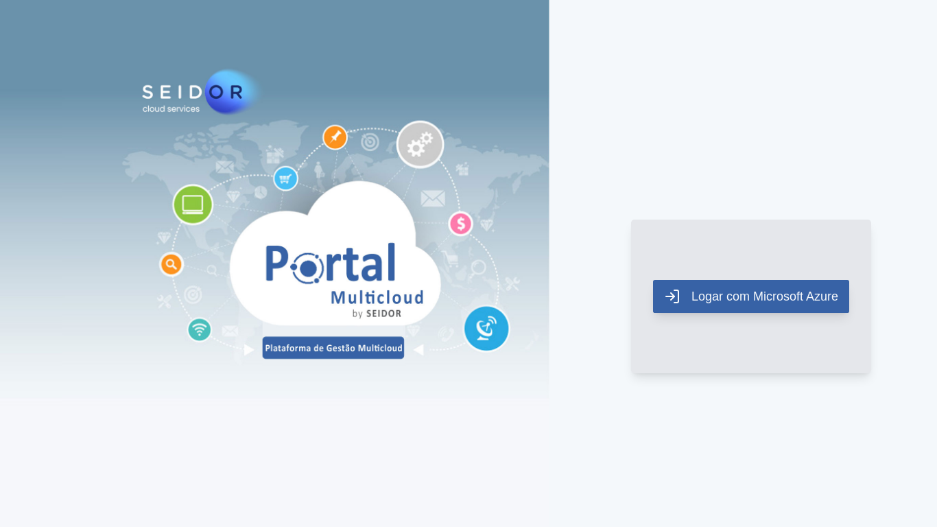 the desktop screenshot of multicloud.seidorcloud.com.br