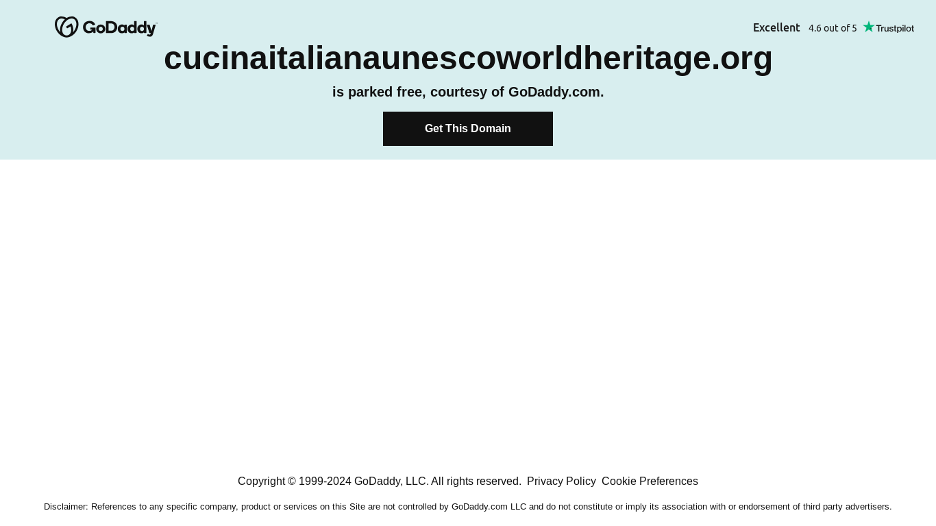 the desktop screenshot of cucinaitalianaunescoworldheritage.org