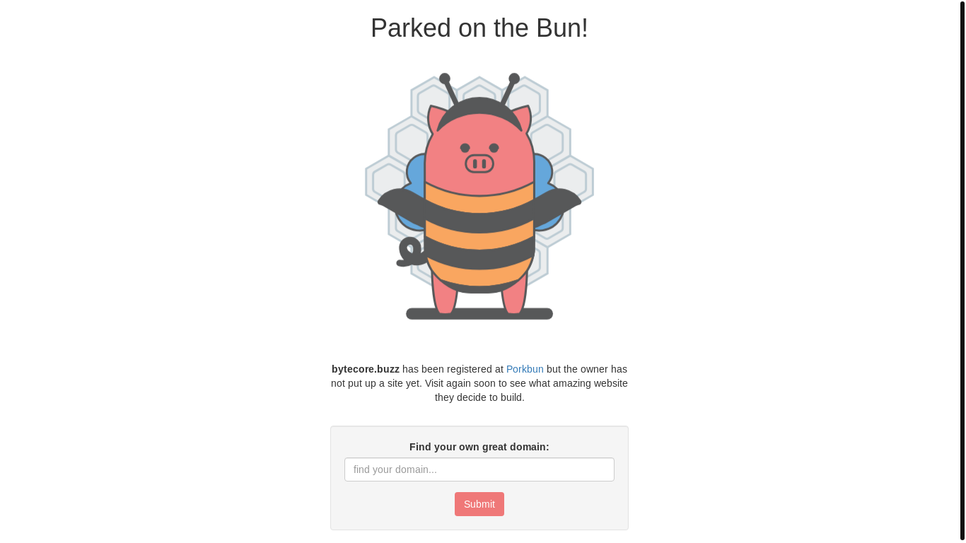 the desktop screenshot of bytecore.buzz