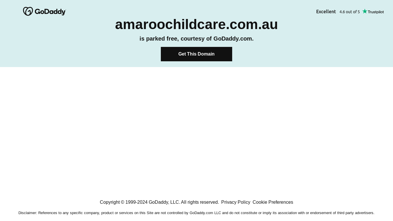 the desktop screenshot of amaroochildcare.com.au