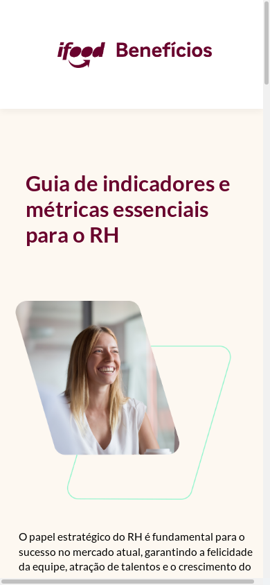 the mobile screenshot of contrate-beneficios.ifood.com.br
