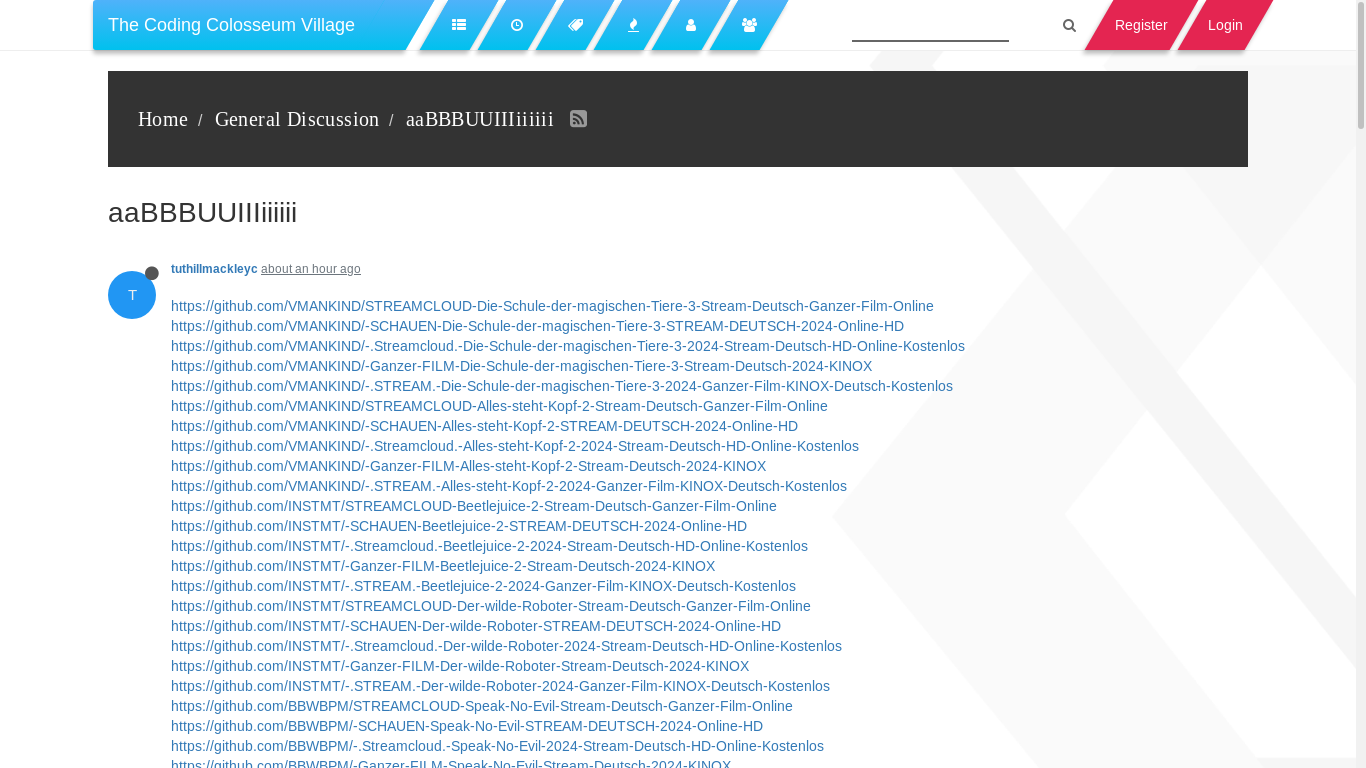 the desktop screenshot of forum.thecodingcolosseum.com