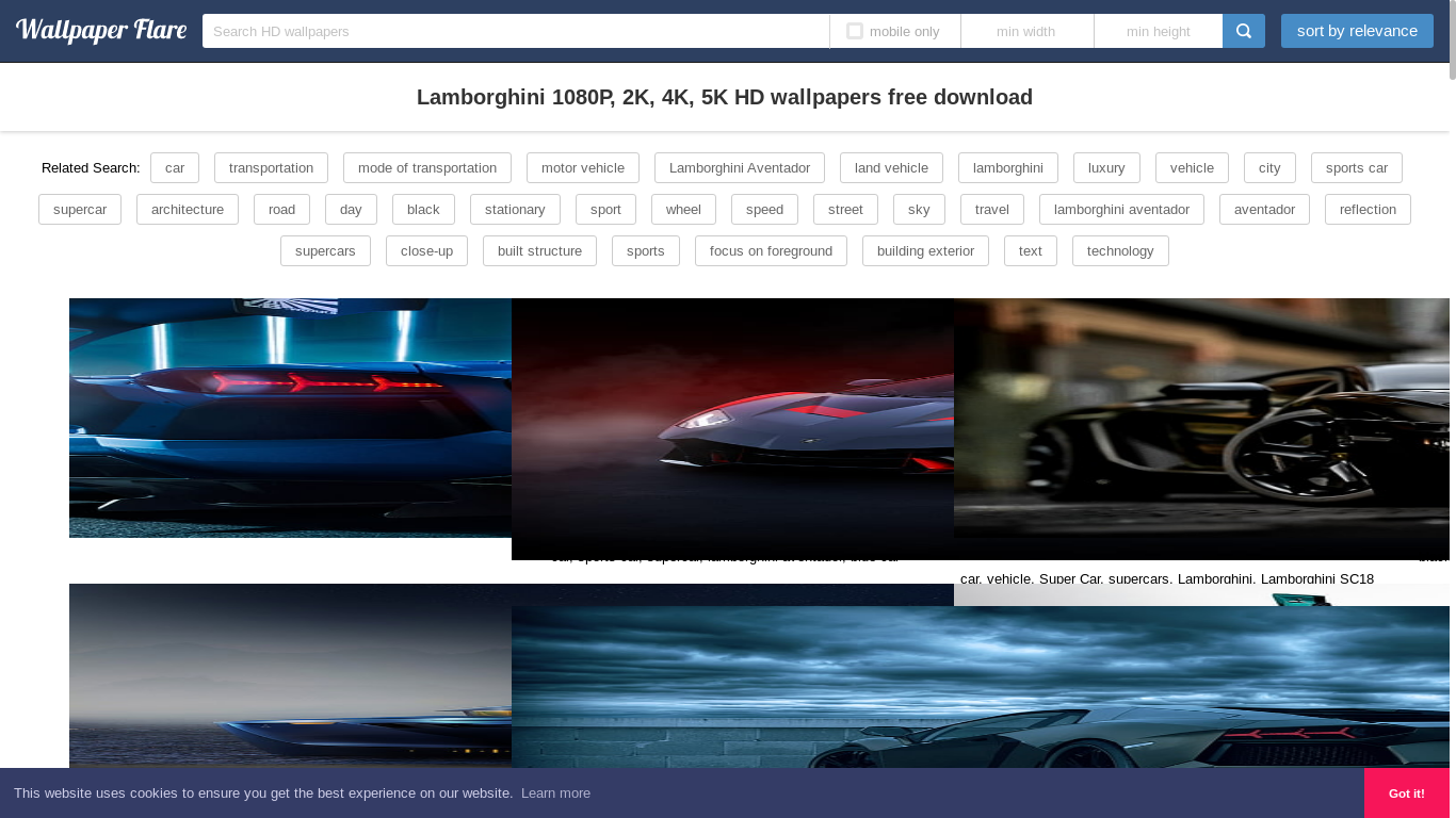 the desktop screenshot of www.wallpaperflare.com