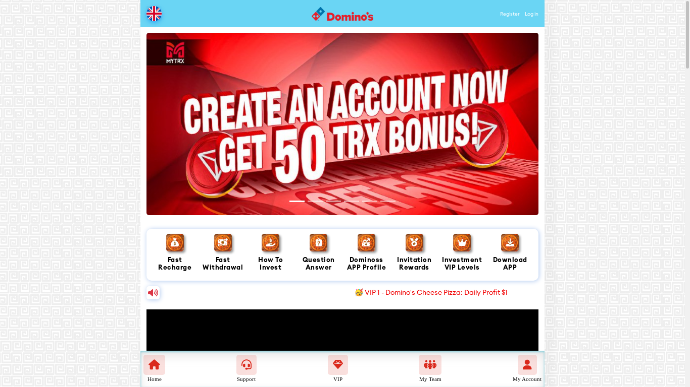 the desktop screenshot of dominoss.app