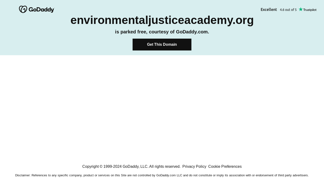 the desktop screenshot of environmentaljusticeacademy.org