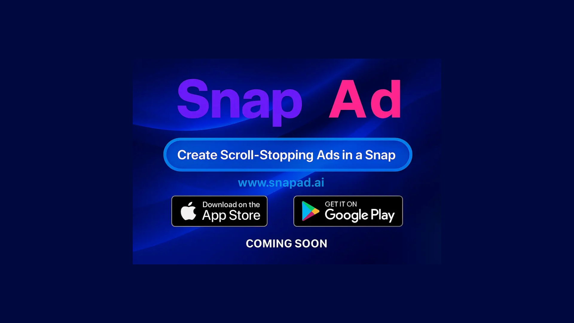 the desktop screenshot of www.snapad.ai