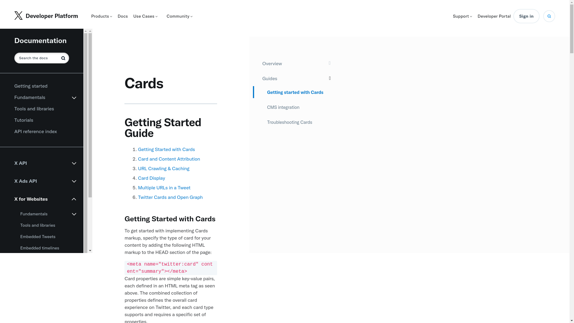 Getting started with Cards | Docs | X Developer Platform - URL Scan ...