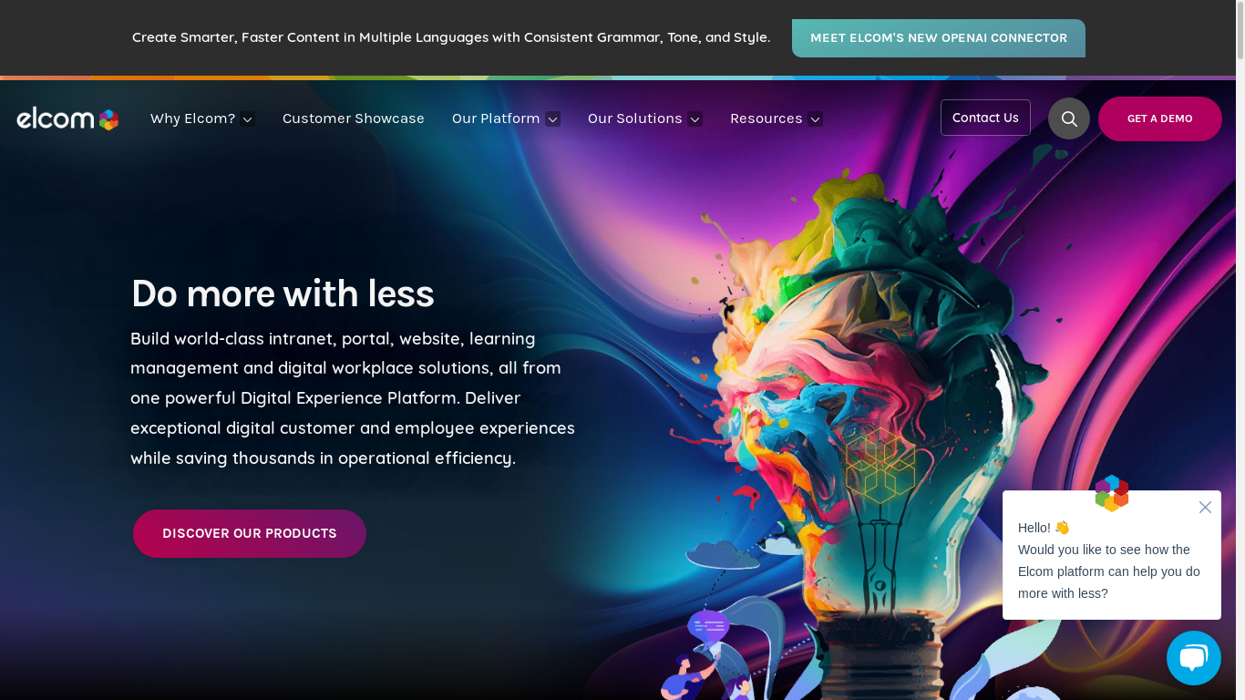 the desktop screenshot of www.elcom.com.au
