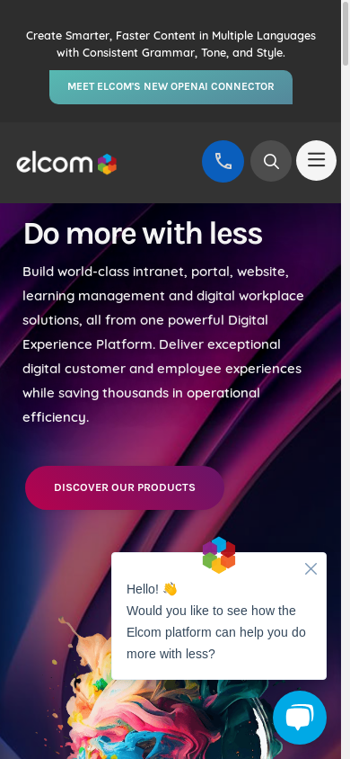 the mobile screenshot of www.elcom.com.au