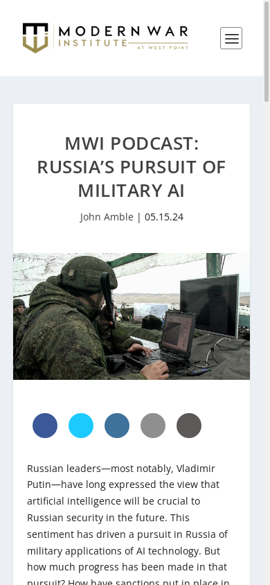 the mobile screenshot of mwi.westpoint.edu