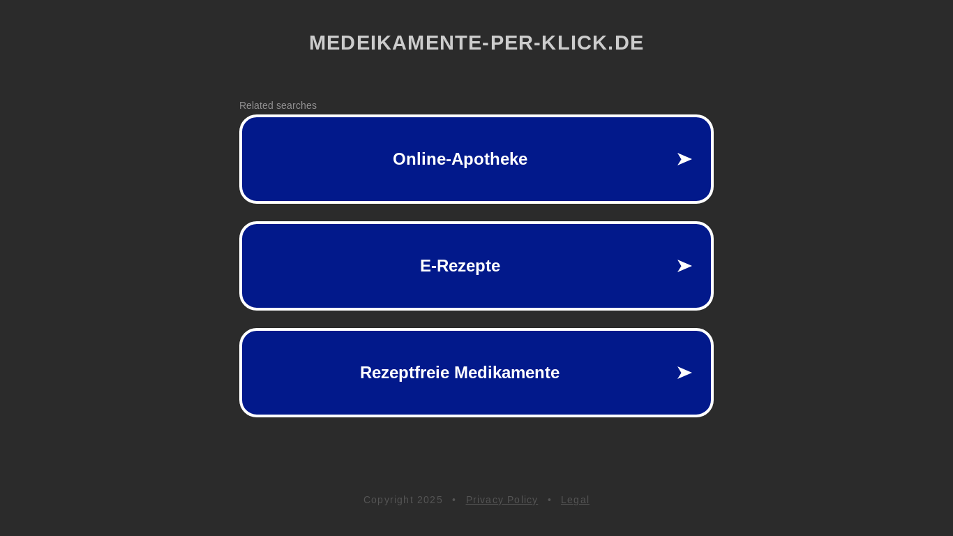 the desktop screenshot of ww25.medeikamente-per-klick.de