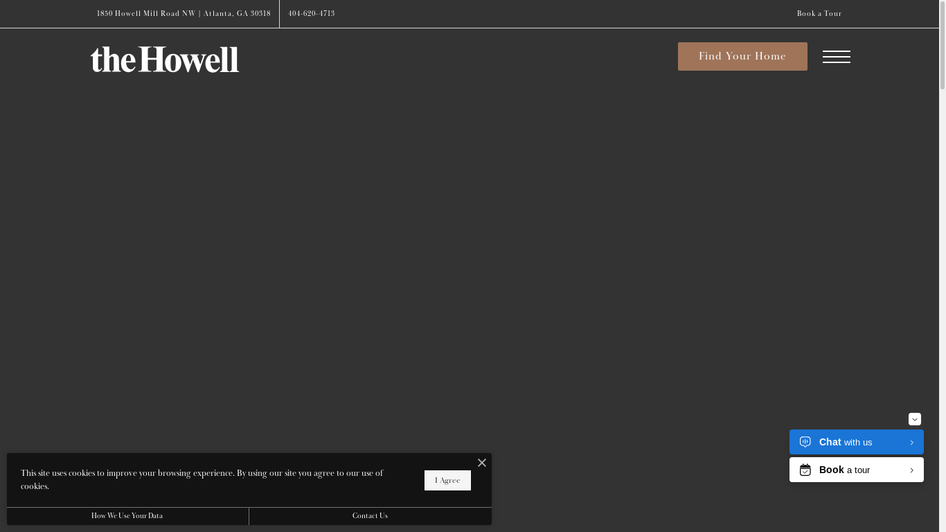 the desktop screenshot of thehowellatl.com