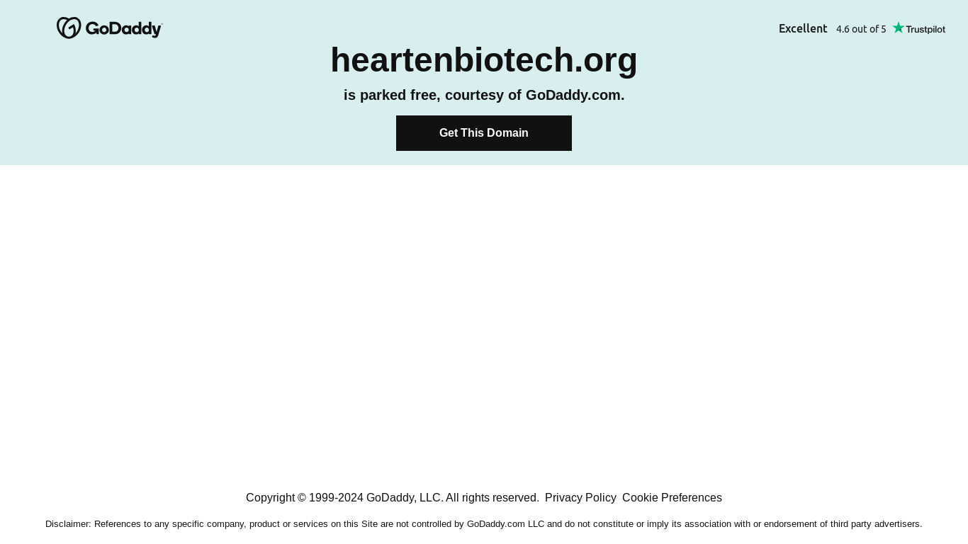 the desktop screenshot of heartenbiotech.org