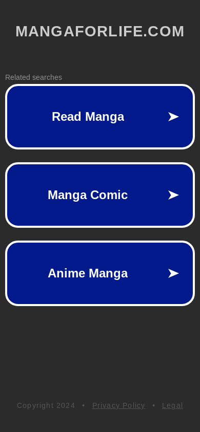 the mobile screenshot of mangaforlife.com