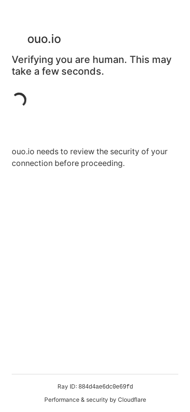the mobile screenshot of ouo.io