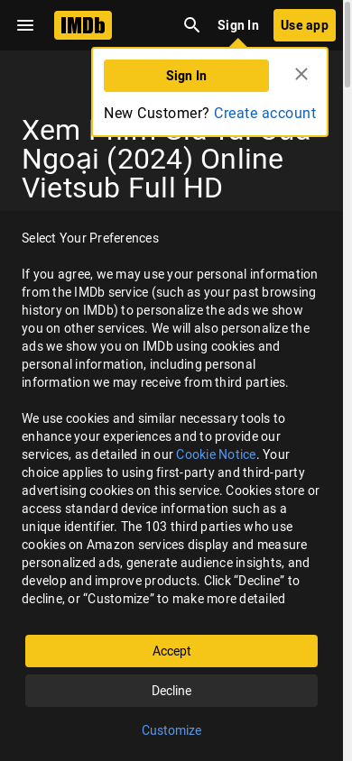 the mobile screenshot of www.imdb.com