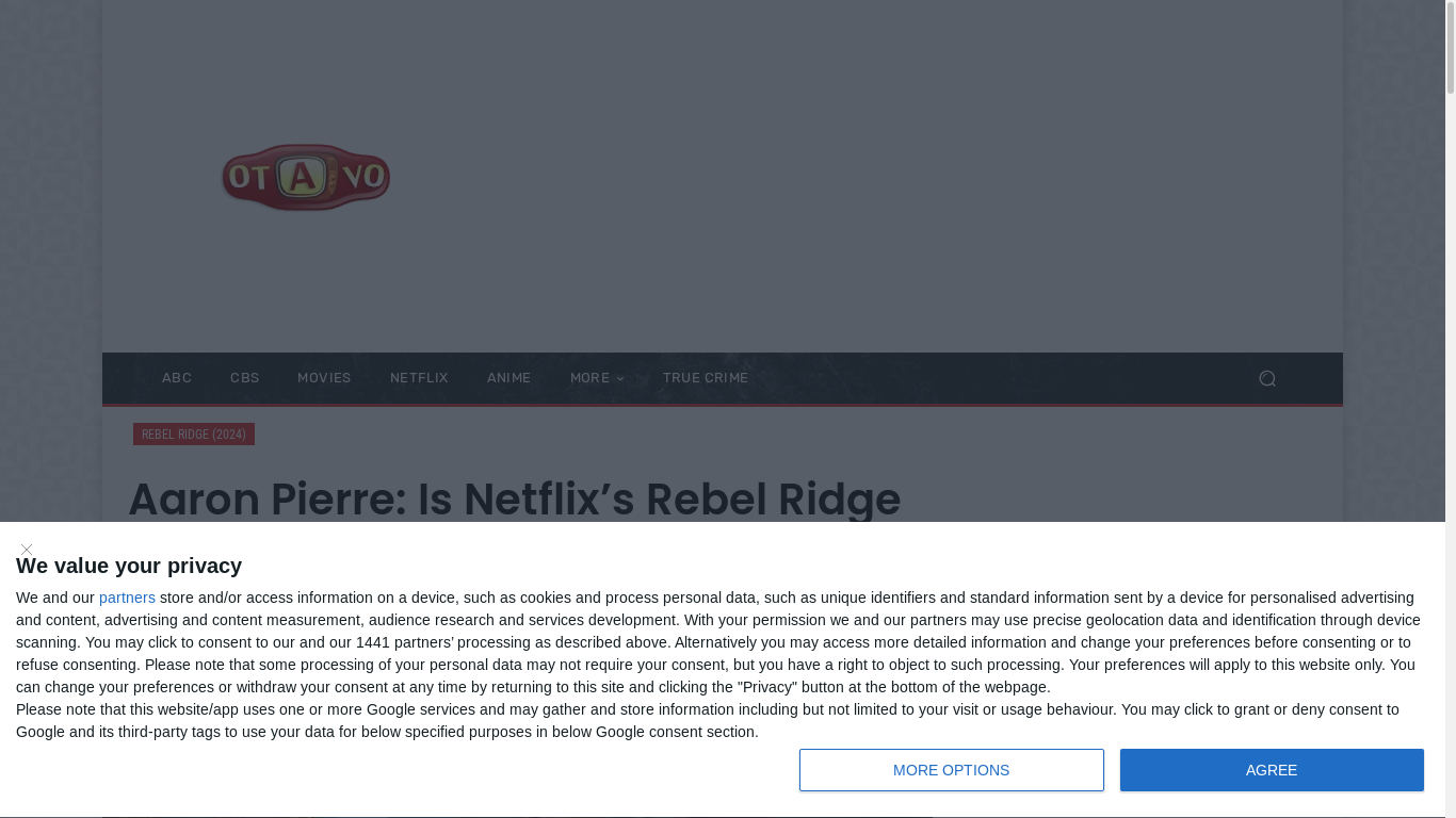 the desktop screenshot of www.otavo.tv