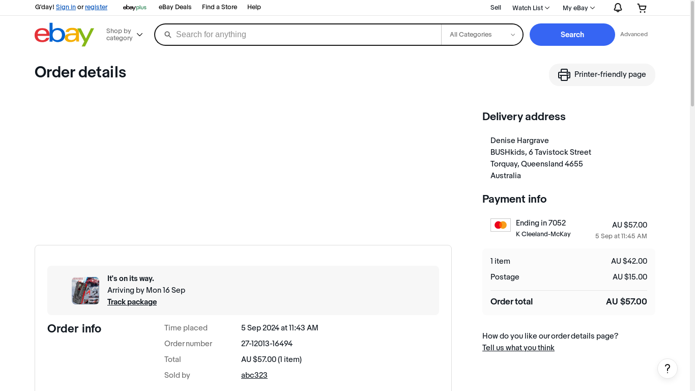 the desktop screenshot of vod.ebay.com.au