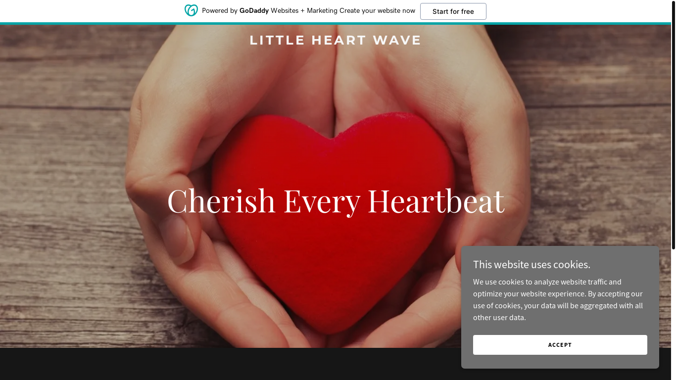 the desktop screenshot of littleheartwave.com