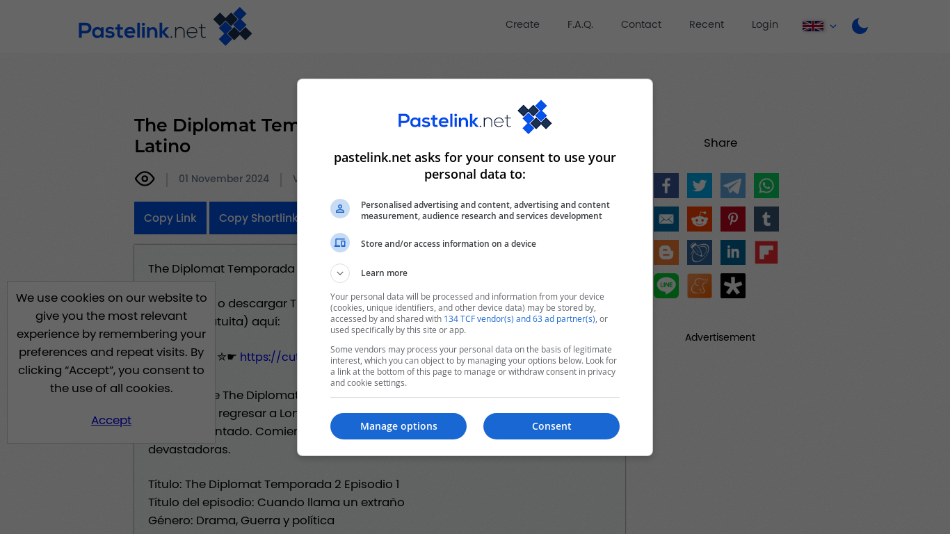 the desktop screenshot of pastelink.net