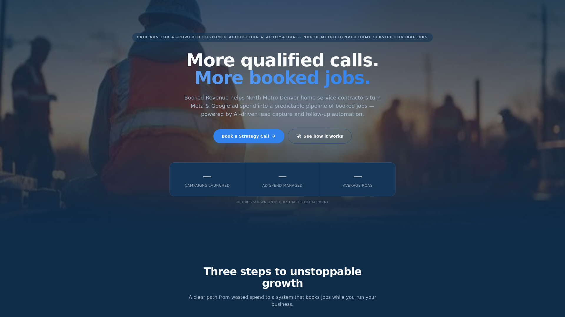 Booked Revenue — More qualified calls. More booked jobs. - URL Scan ...