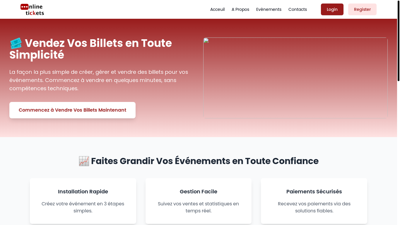 the desktop screenshot of www.online-tickets.io