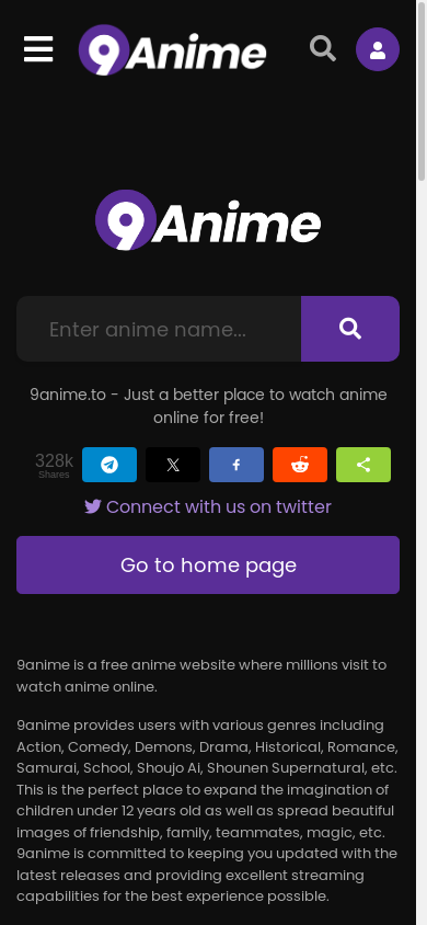 the mobile screenshot of 9animetv.to