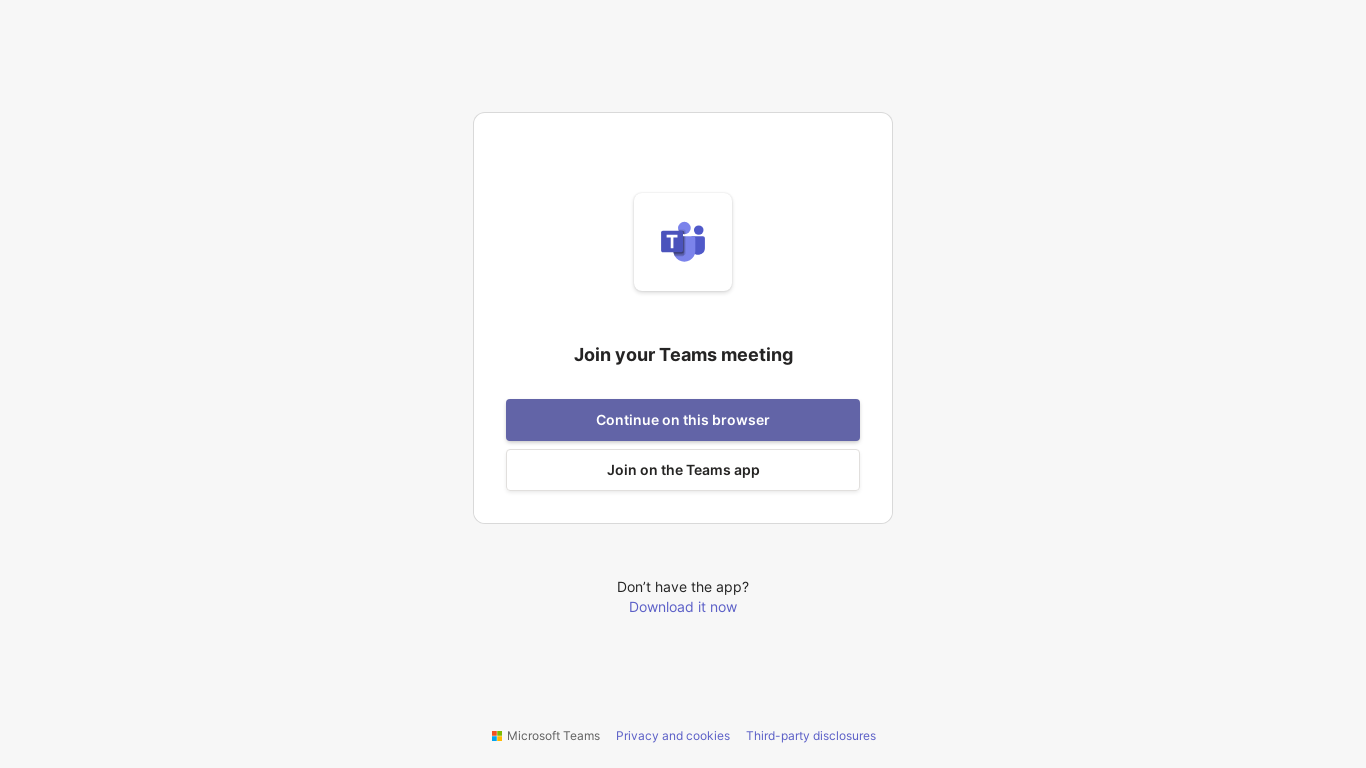 the desktop screenshot of teams.microsoft.com