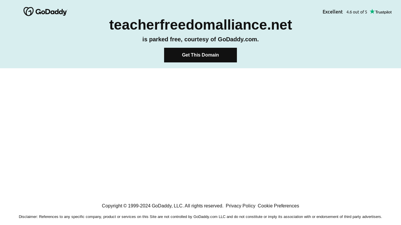 the desktop screenshot of teacherfreedomalliance.net