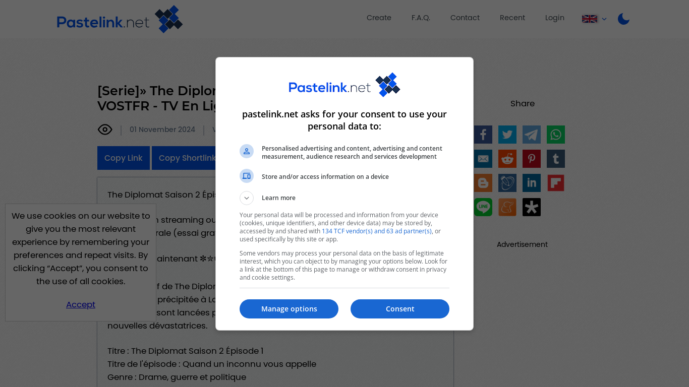 the desktop screenshot of pastelink.net