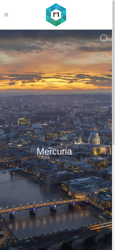 the mobile screenshot of www.mercuria.vc