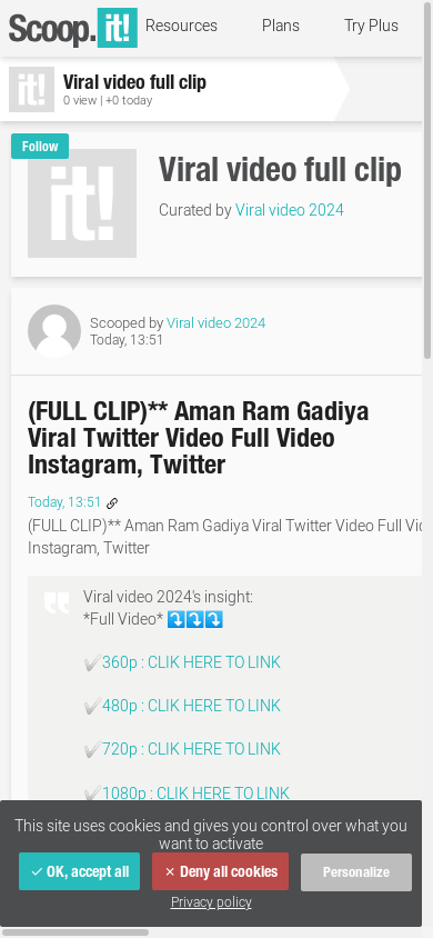 the mobile screenshot of www.scoop.it