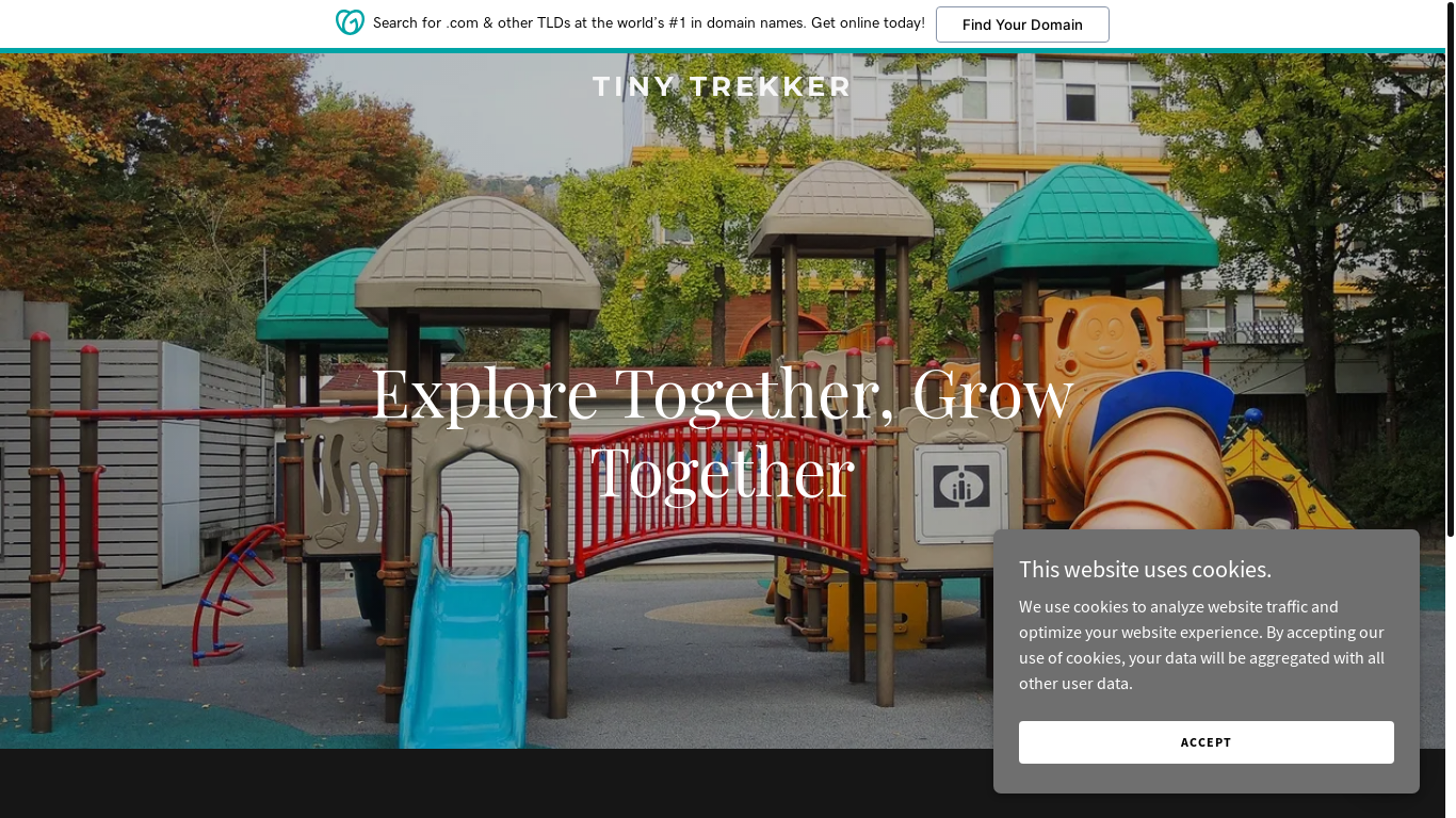 the desktop screenshot of tinytrekker.com.au