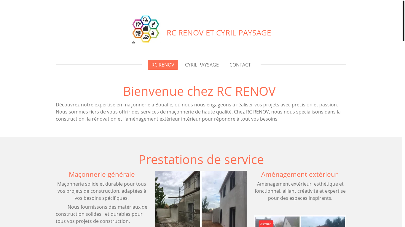 the desktop screenshot of www.amrmaconnerie.fr