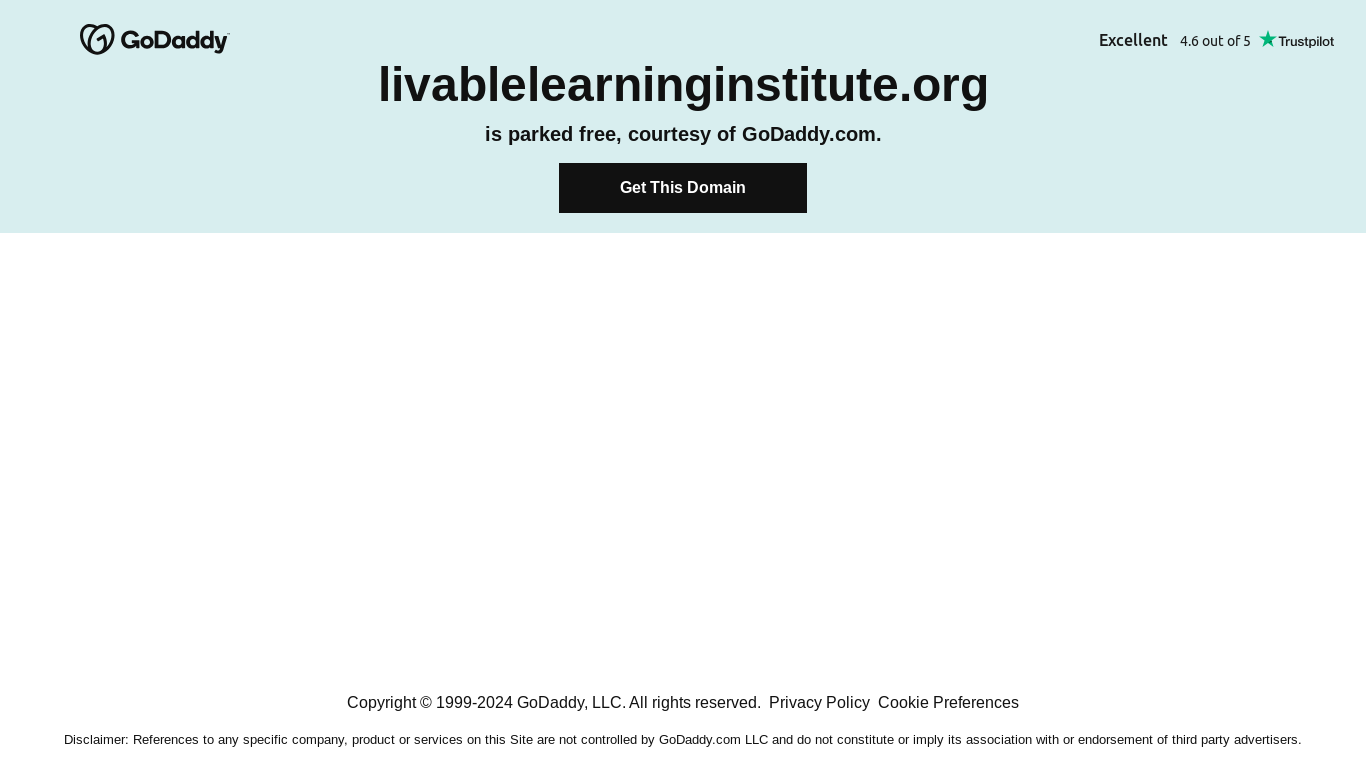 the desktop screenshot of livablelearninginstitute.org