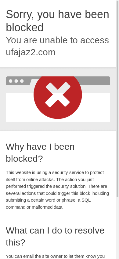 the mobile screenshot of ufajaz2.com
