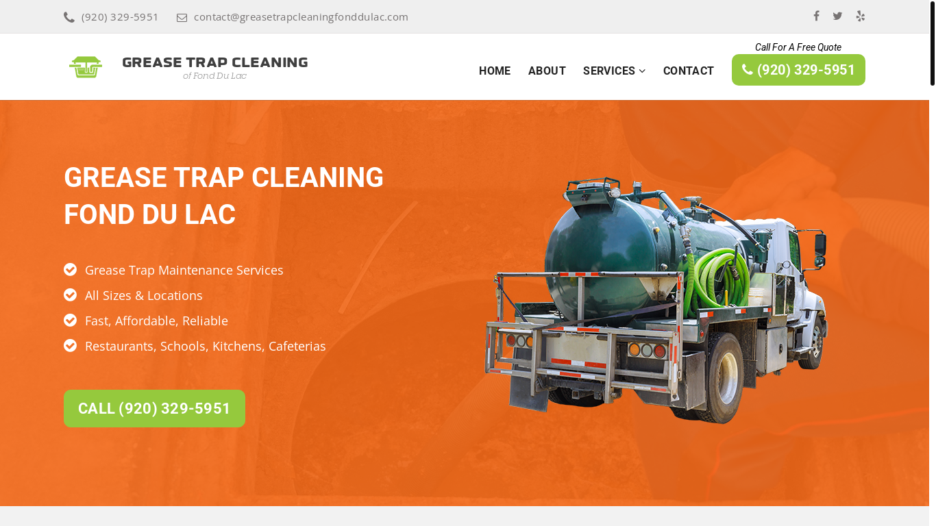 the desktop screenshot of greasetrapcleaningfonddulac.com