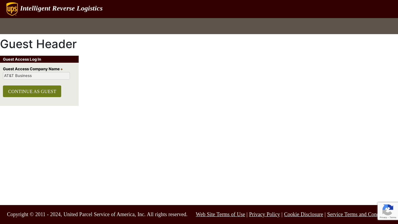 the desktop screenshot of row.ups.com