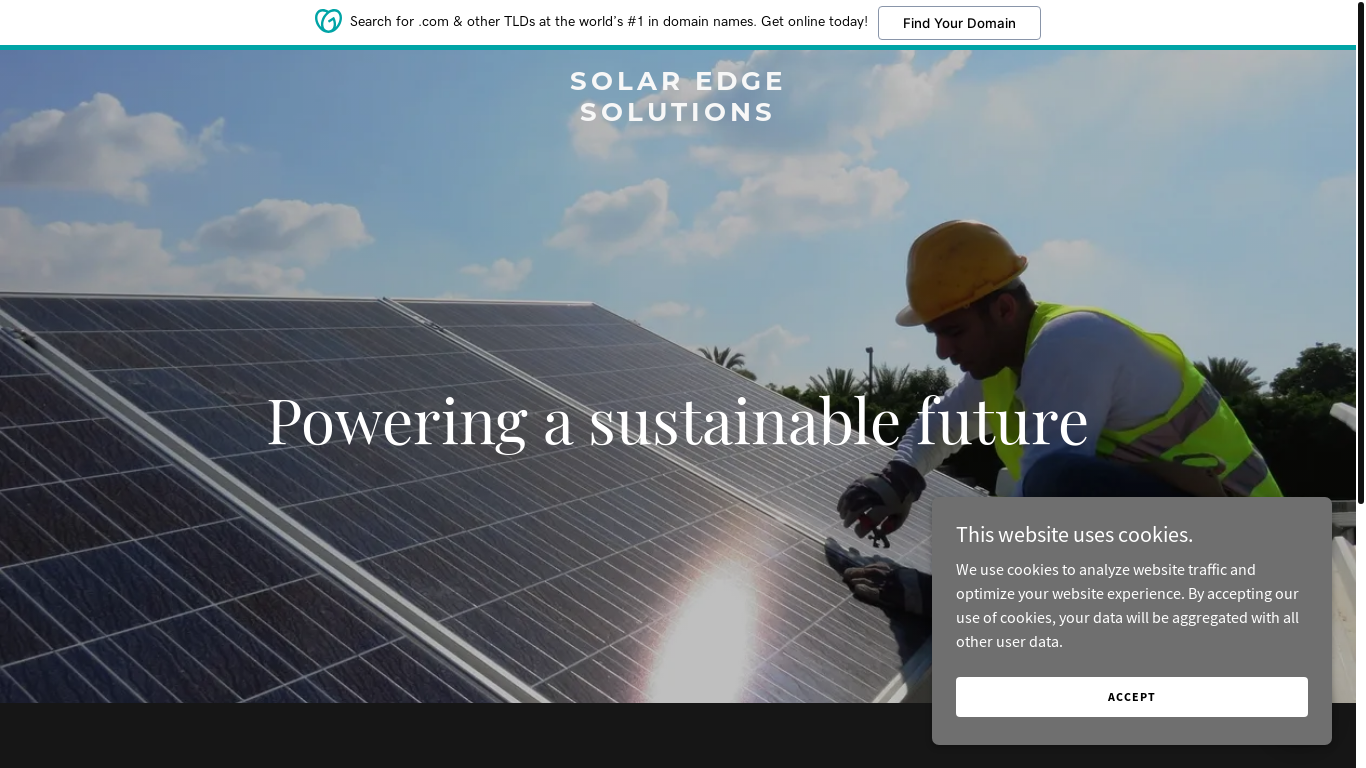 the desktop screenshot of sessolaredge.com