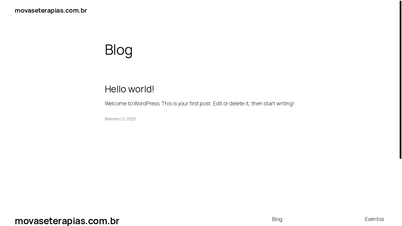 the desktop screenshot of movaseterapias.com.br