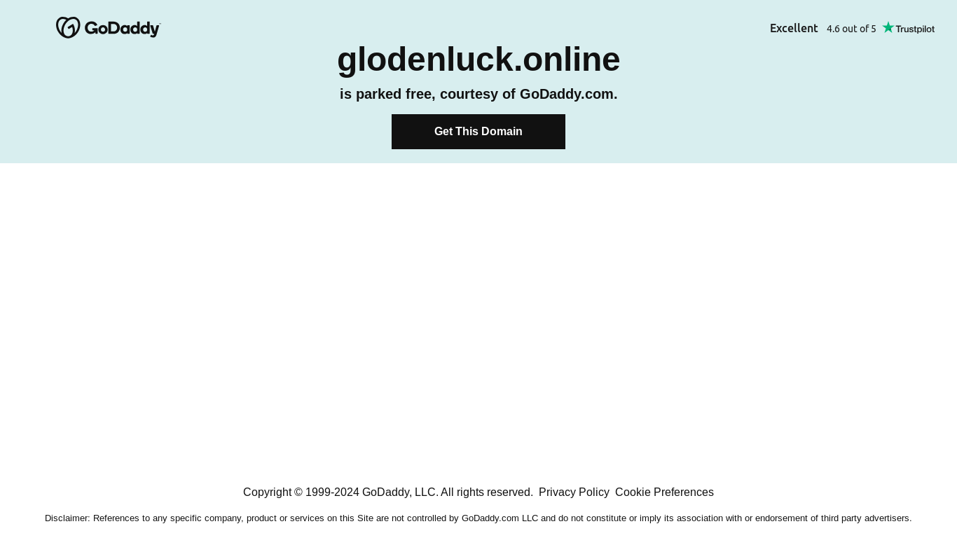 the desktop screenshot of glodenluck.online