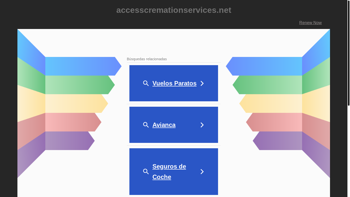 the desktop screenshot of accesscremationservices.net