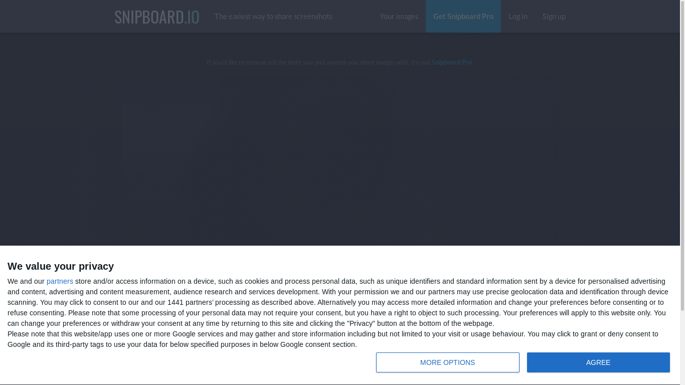 the desktop screenshot of snipboard.io