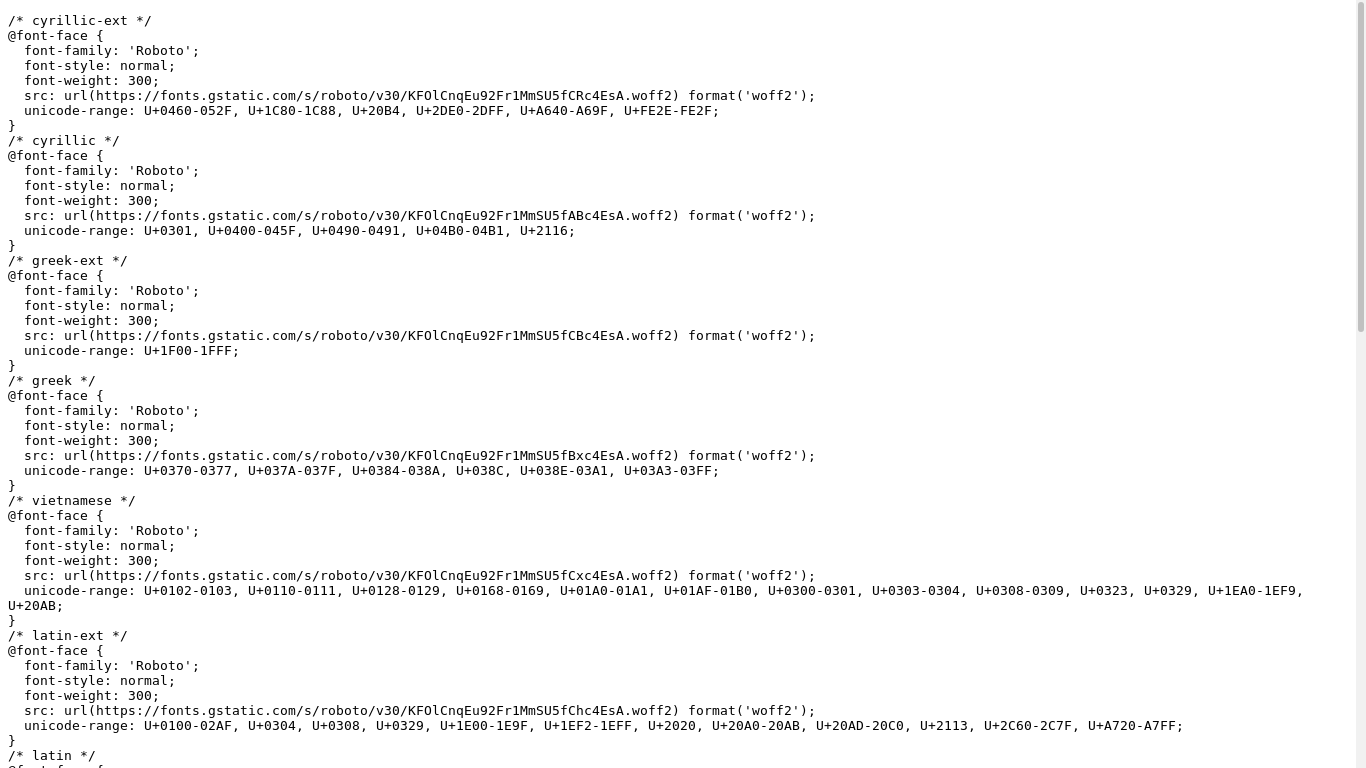 the desktop screenshot of fonts.googleapis.com