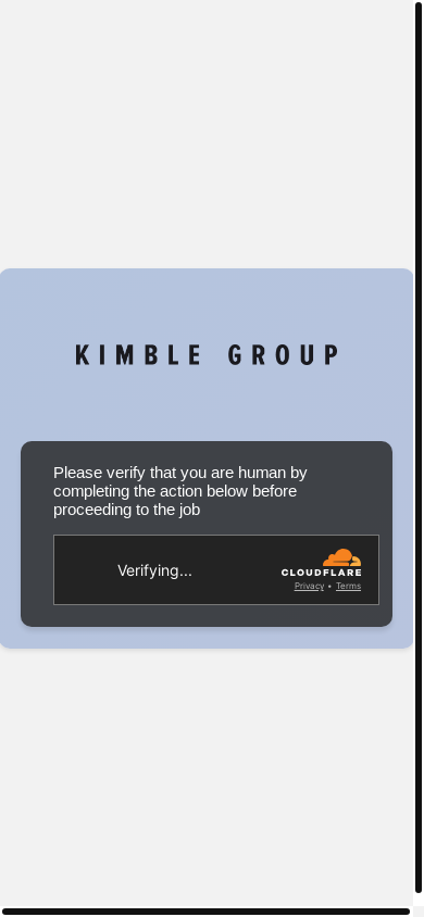 the mobile screenshot of kimblegroup.com